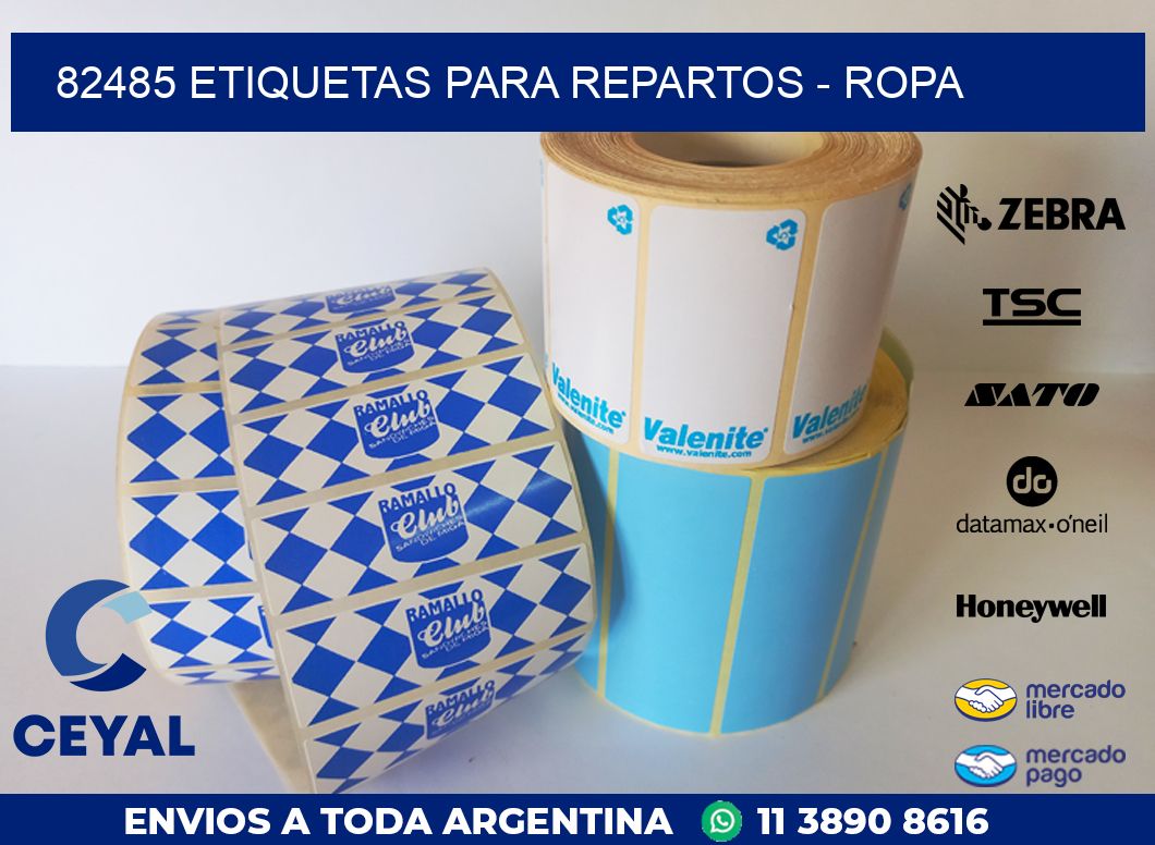 82485 ETIQUETAS PARA REPARTOS - ROPA