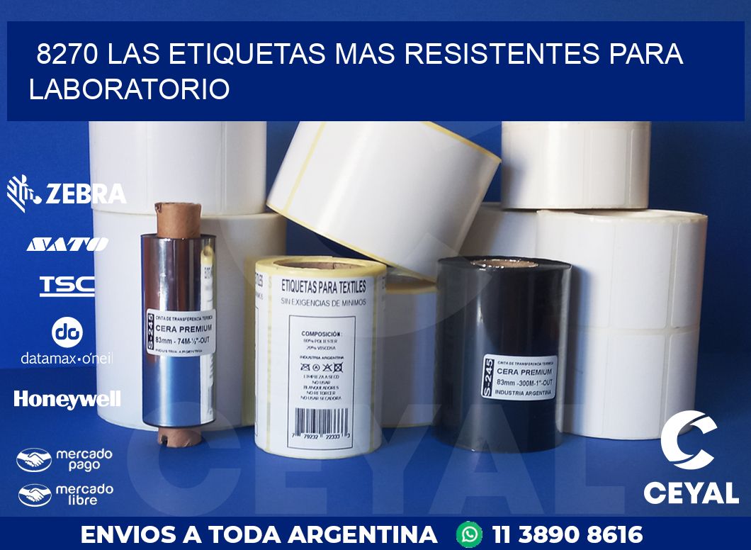 8270 LAS ETIQUETAS MAS RESISTENTES PARA LABORATORIO
