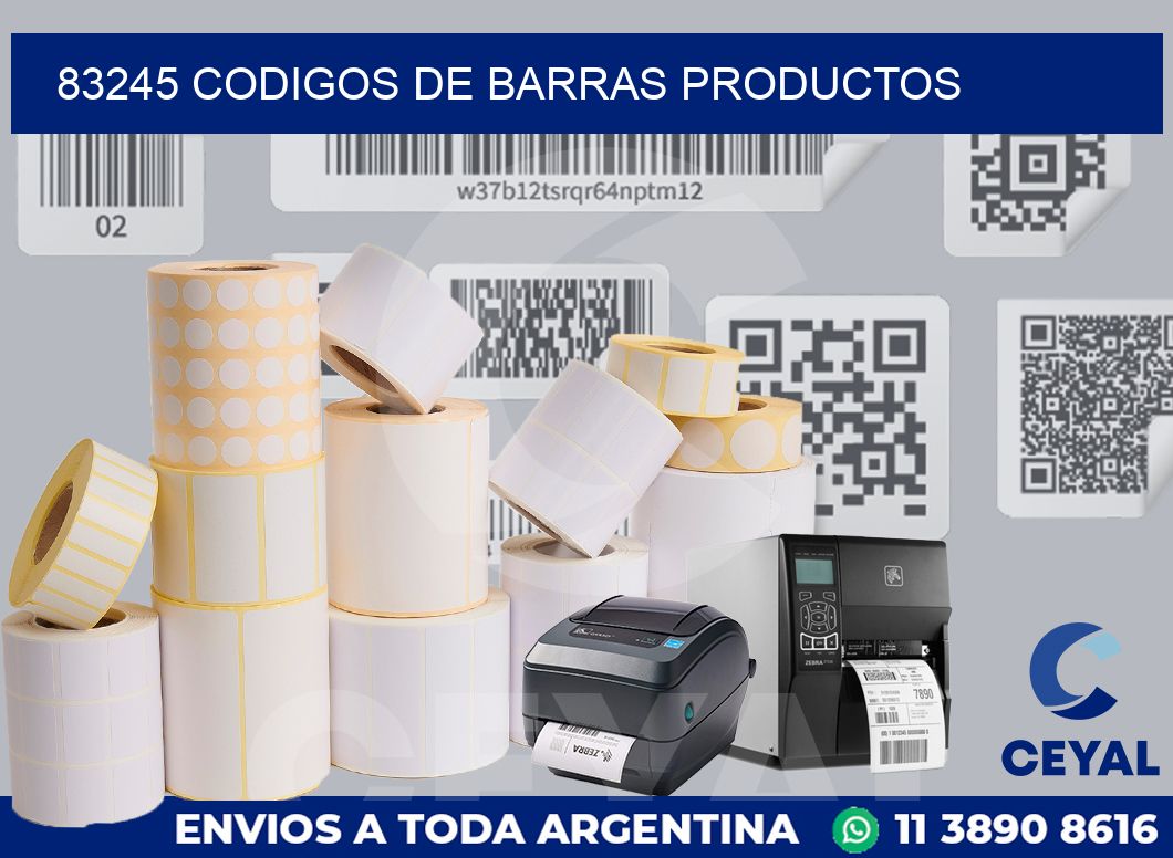 83245 codigos de barras productos