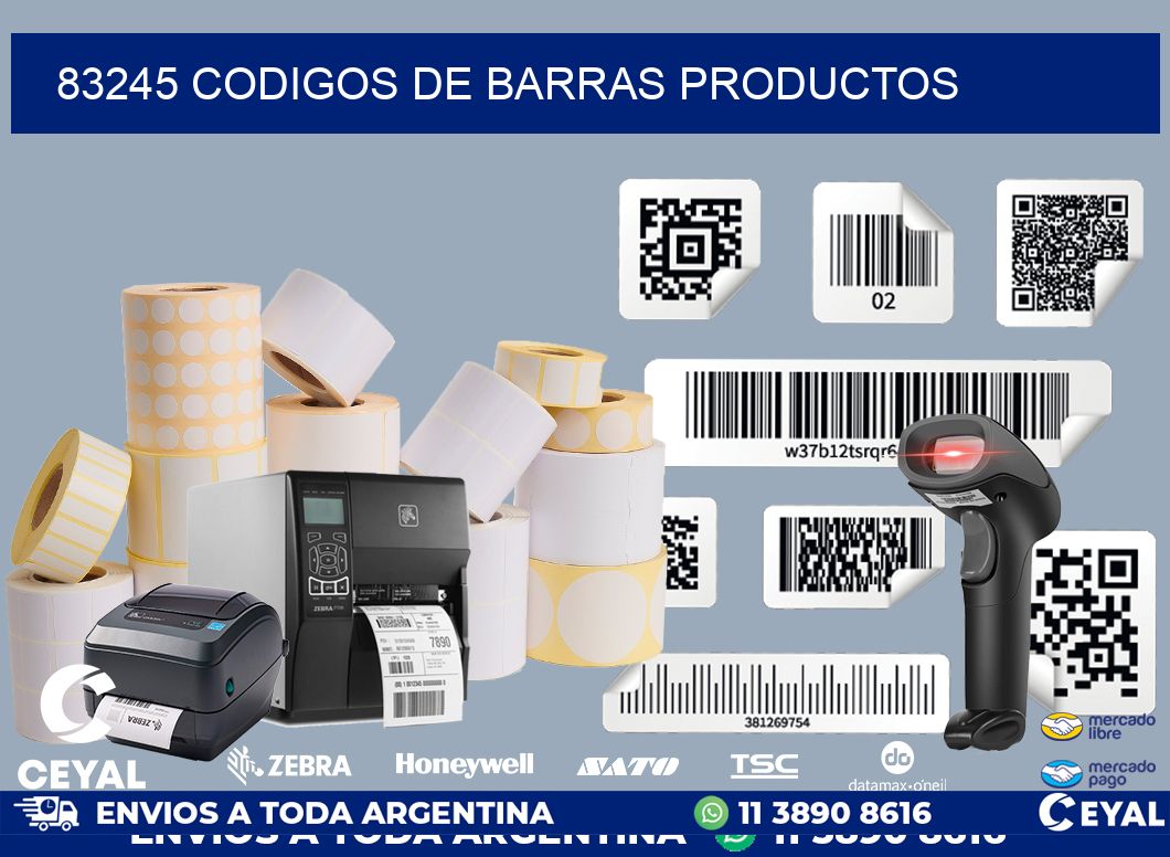 83245 codigos de barras productos