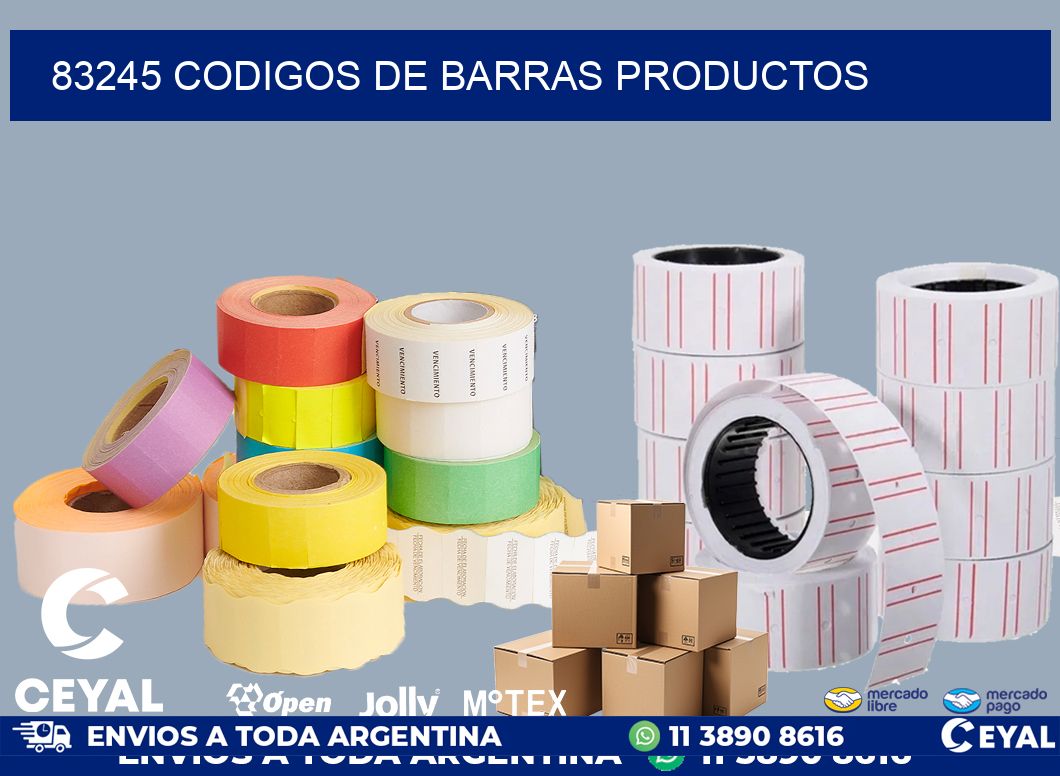 83245 codigos de barras productos