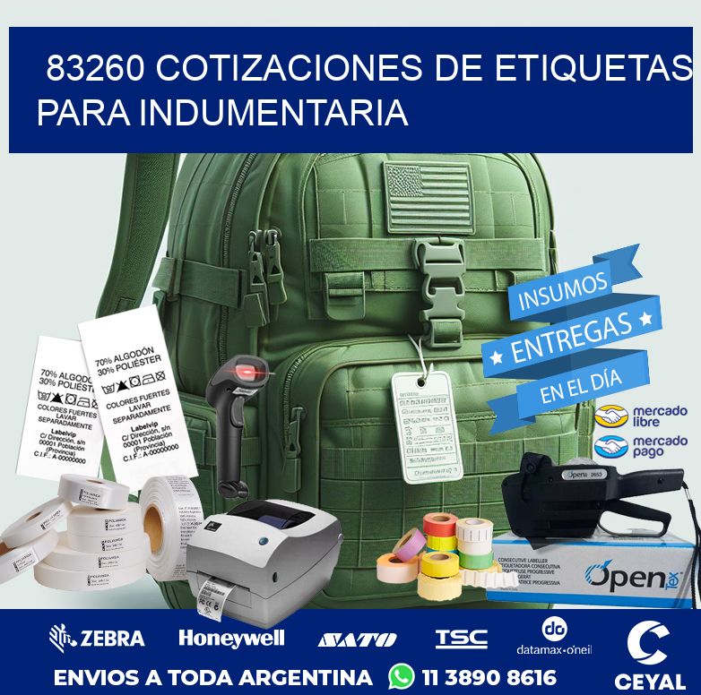 83260 COTIZACIONES DE ETIQUETAS PARA INDUMENTARIA