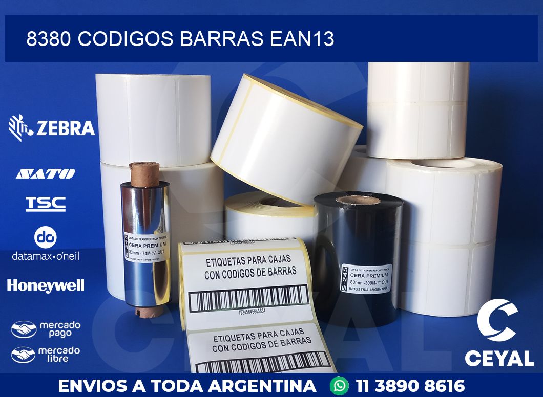 8380 CODIGOS BARRAS EAN13