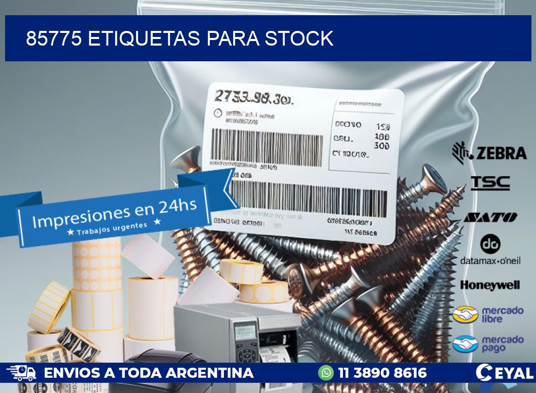 85775 ETIQUETAS PARA STOCK