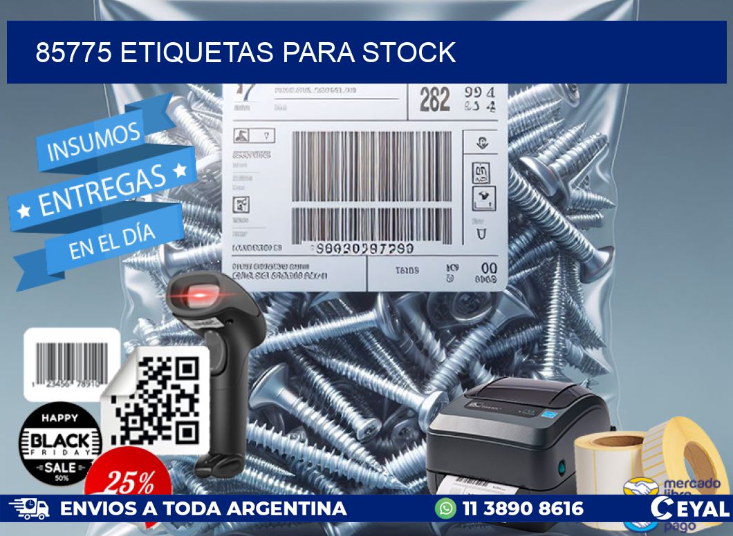 85775 ETIQUETAS PARA STOCK
