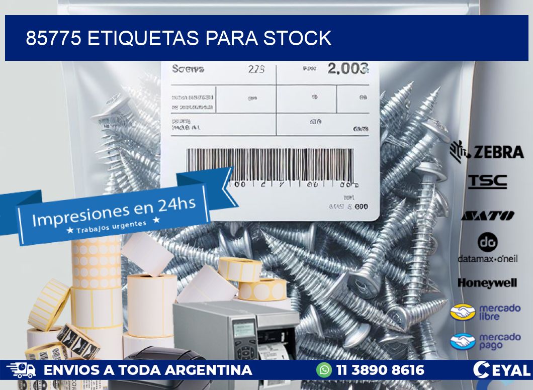 85775 ETIQUETAS PARA STOCK