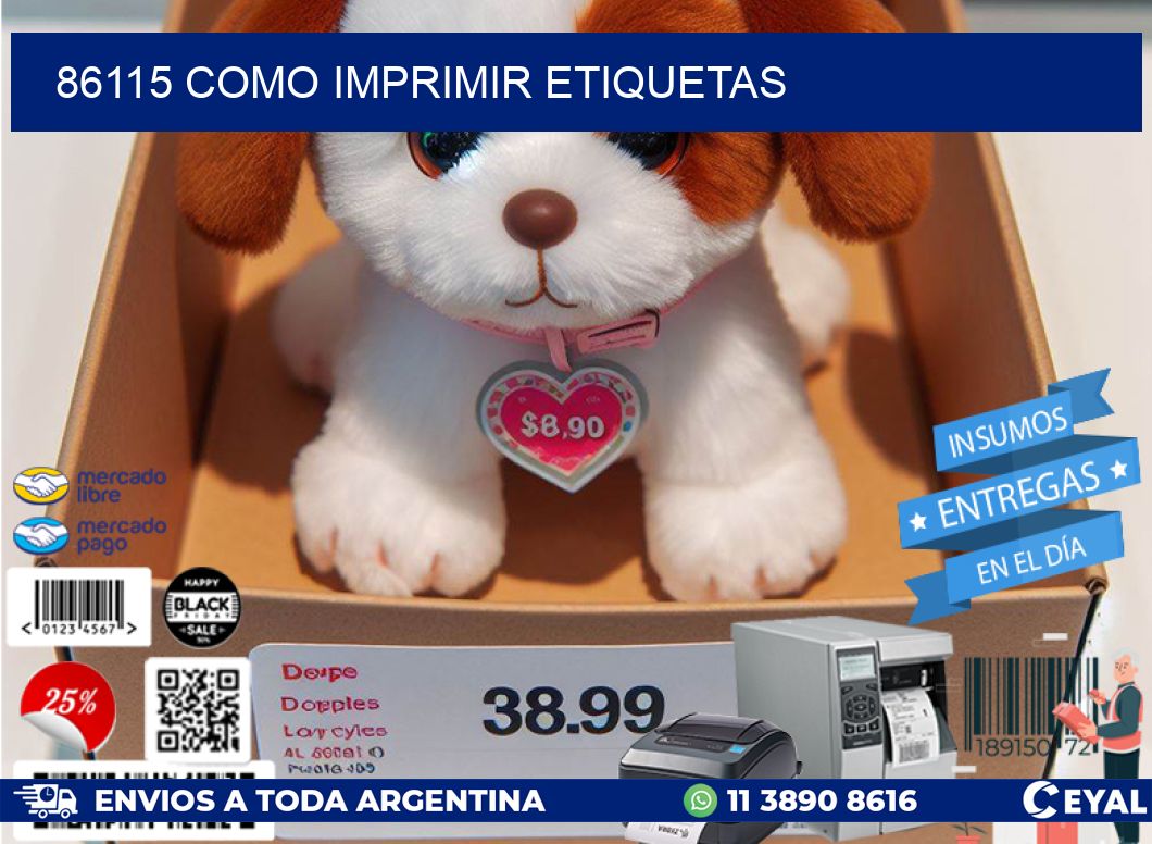 86115 como imprimir etiquetas