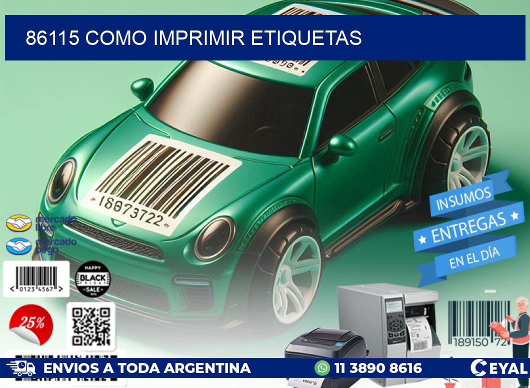 86115 como imprimir etiquetas