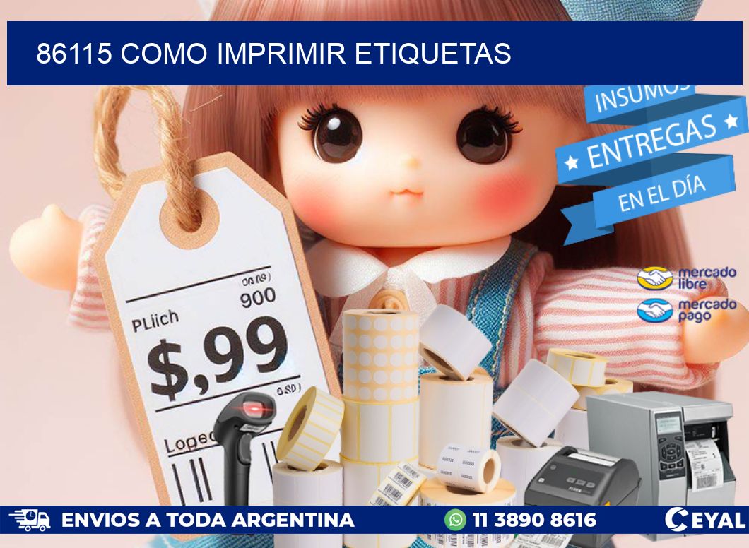 86115 como imprimir etiquetas