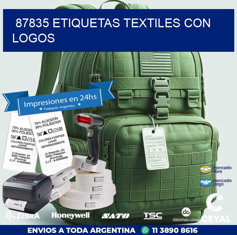 87835 ETIQUETAS TEXTILES CON LOGOS