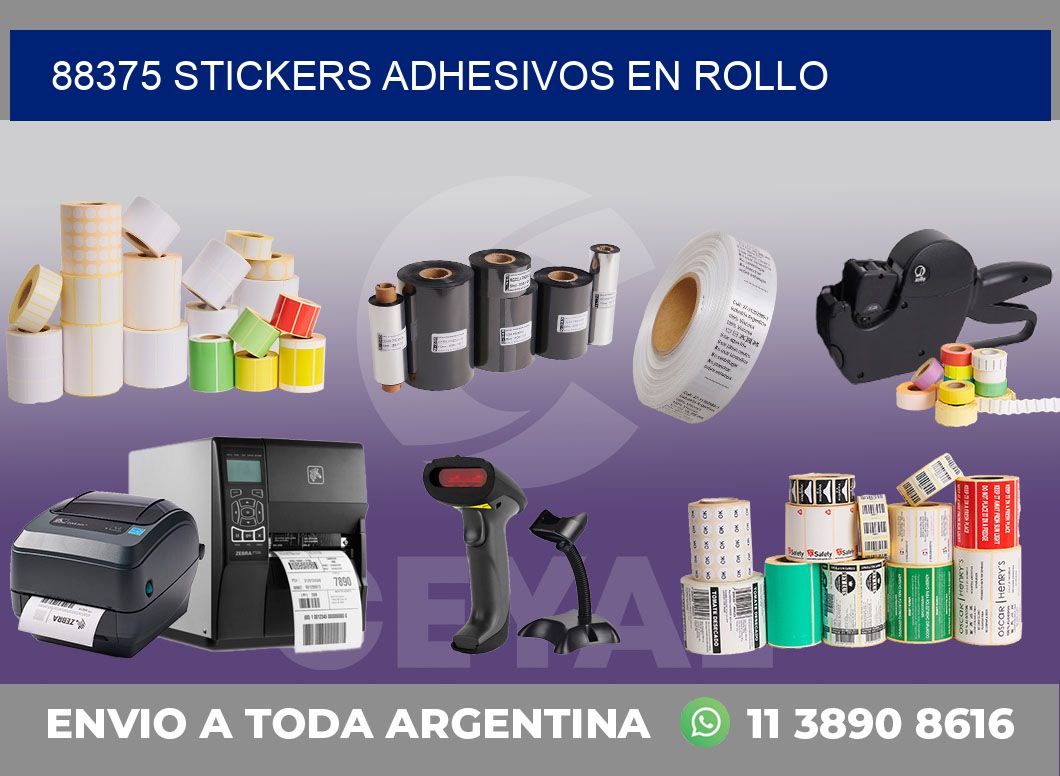 88375 STICKERS ADHESIVOS EN ROLLO
