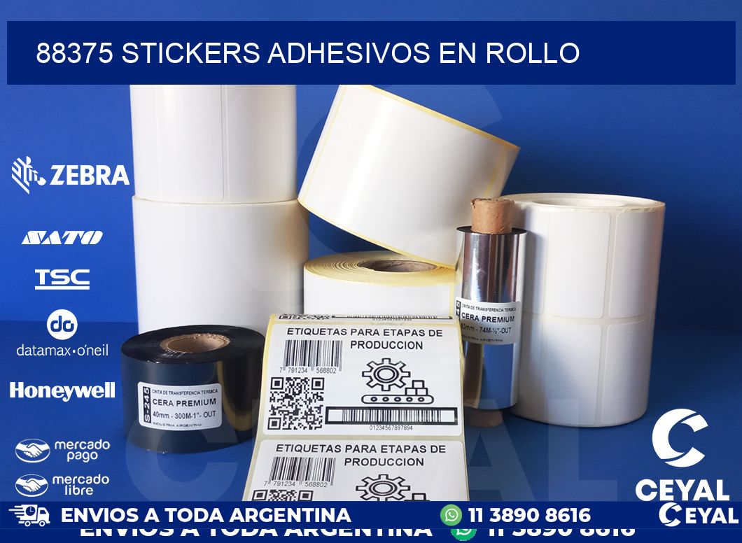 88375 STICKERS ADHESIVOS EN ROLLO