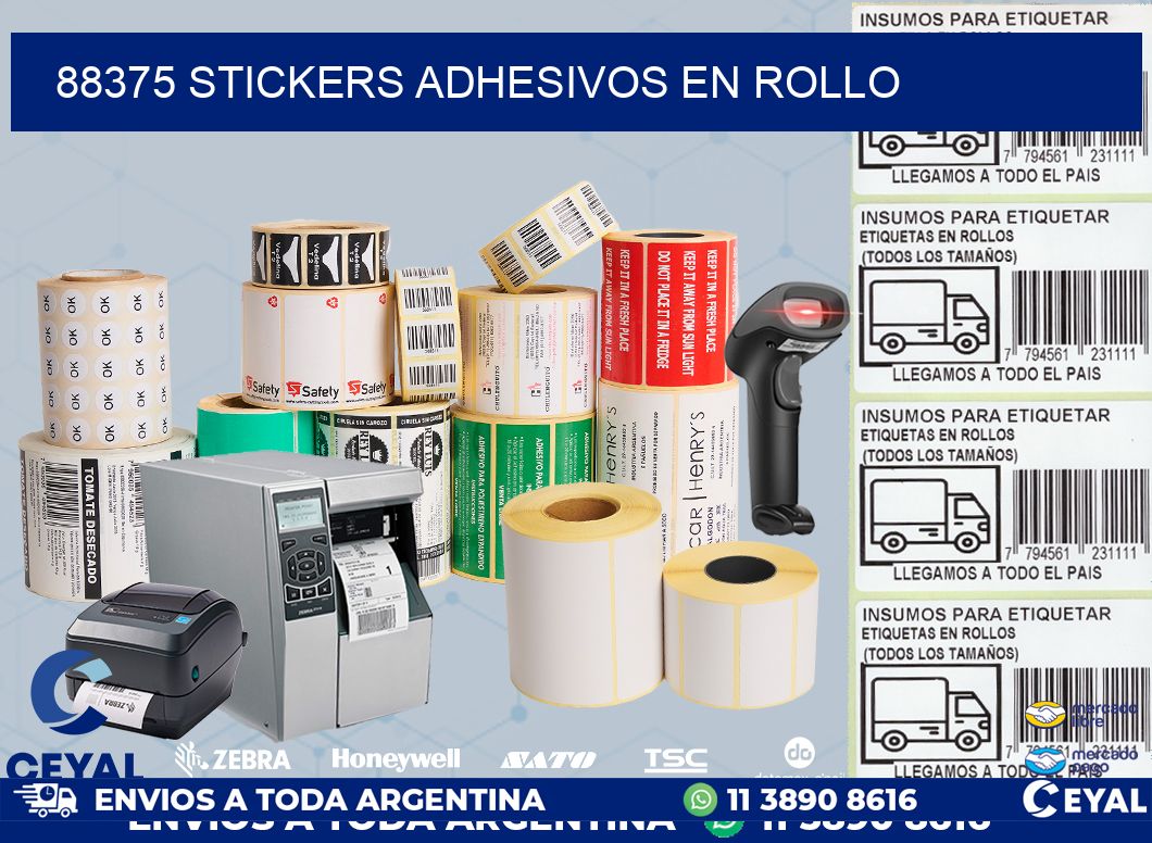 88375 STICKERS ADHESIVOS EN ROLLO