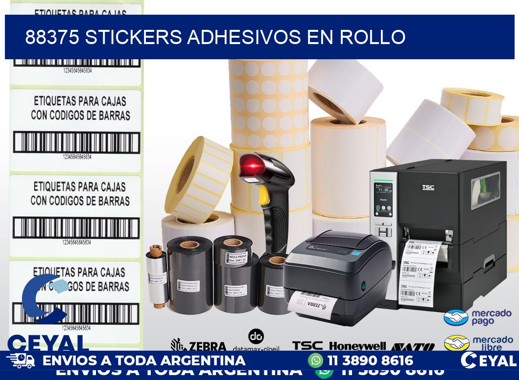 88375 STICKERS ADHESIVOS EN ROLLO