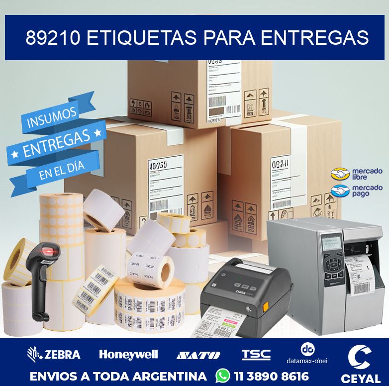 89210 ETIQUETAS PARA ENTREGAS
