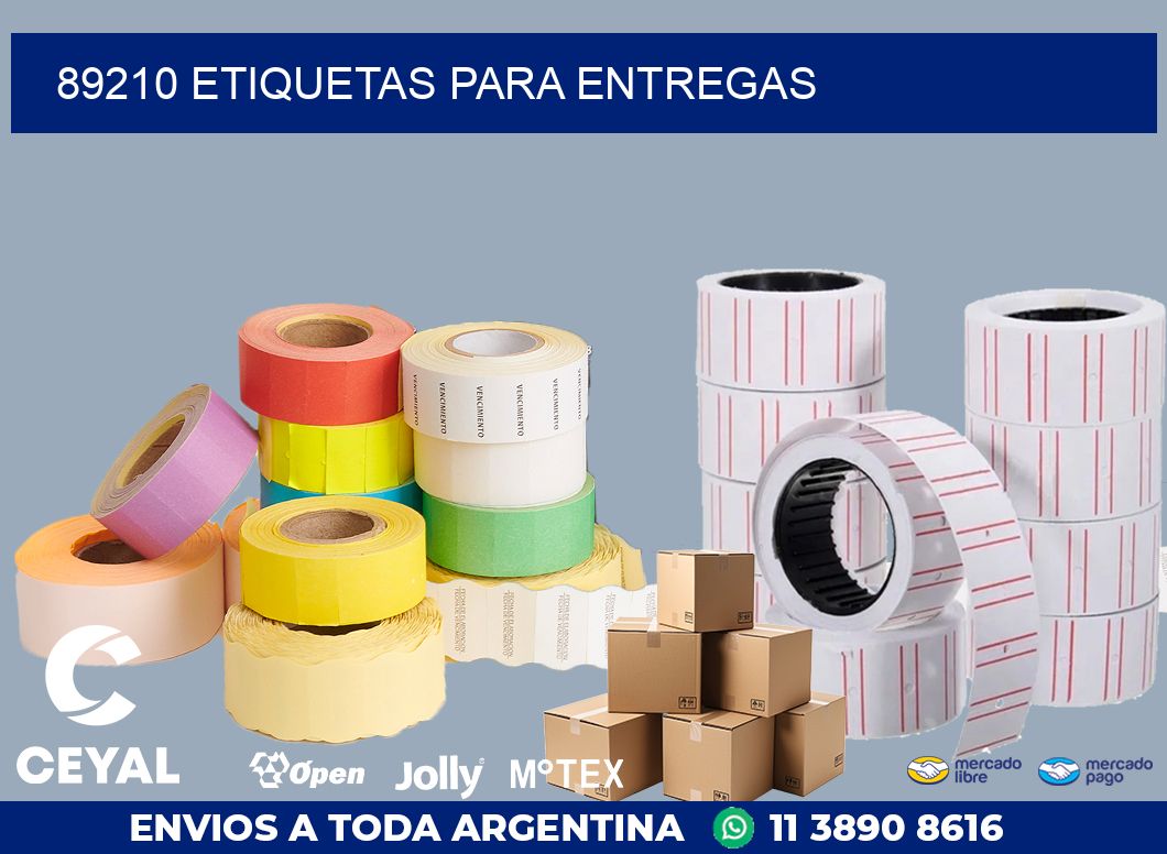 89210 ETIQUETAS PARA ENTREGAS