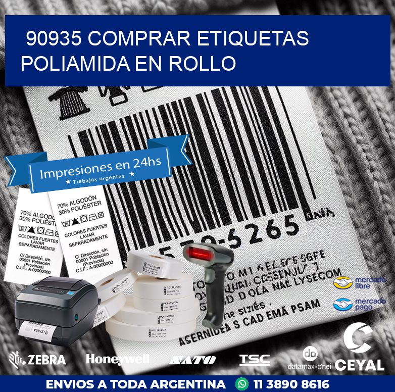 90935 COMPRAR ETIQUETAS POLIAMIDA EN ROLLO