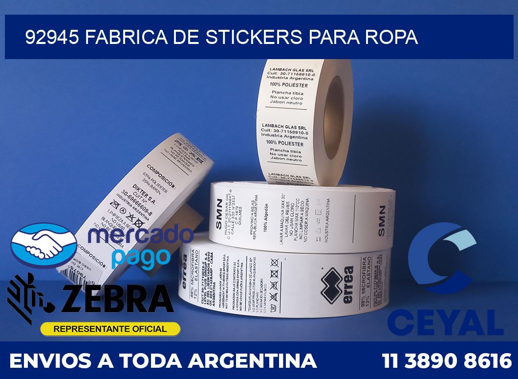 92945 FABRICA DE STICKERS PARA ROPA