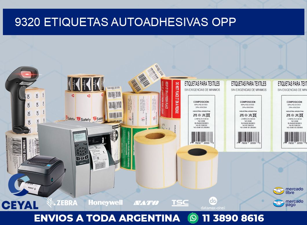 9320 ETIQUETAS AUTOADHESIVAS OPP
