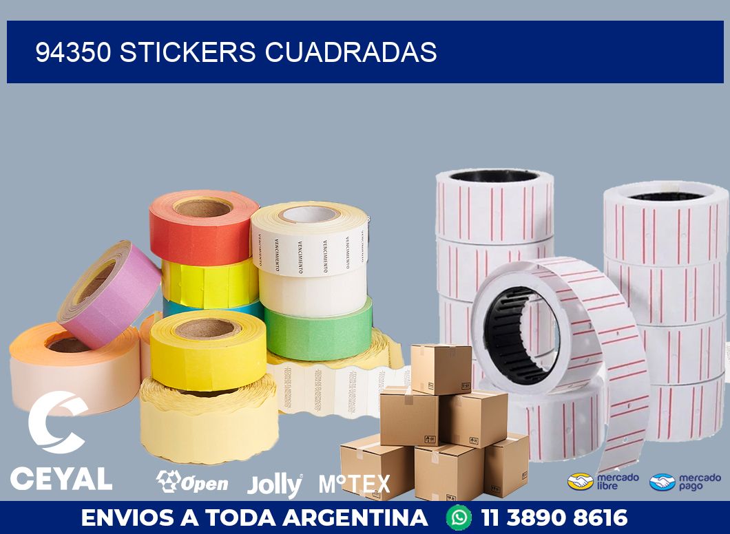 94350 Stickers cuadradas