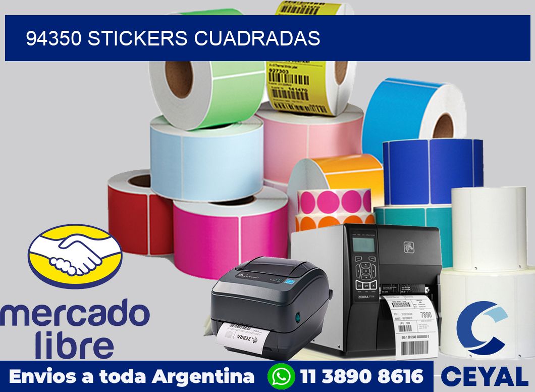 94350 Stickers cuadradas