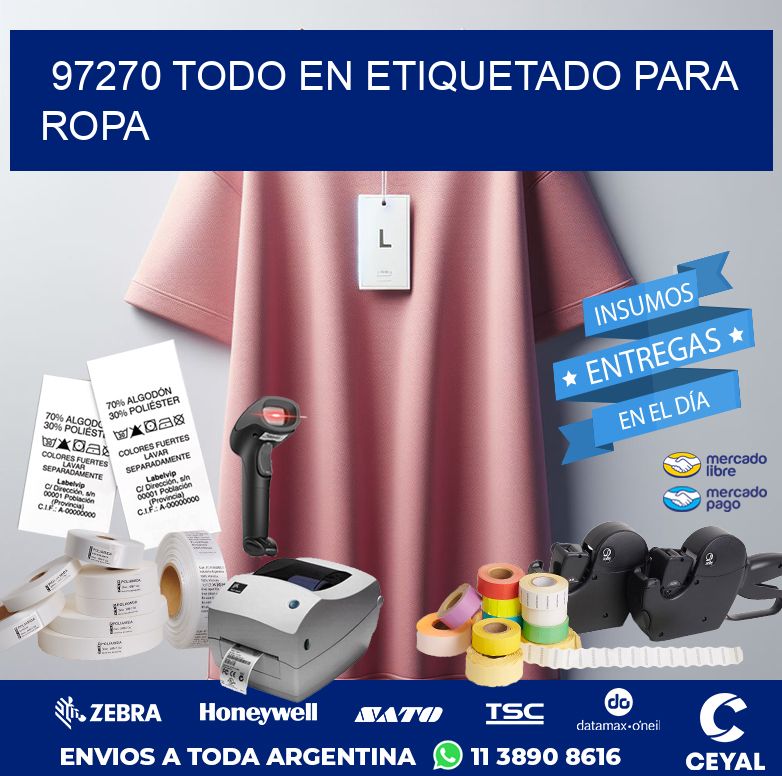97270 TODO EN ETIQUETADO PARA ROPA