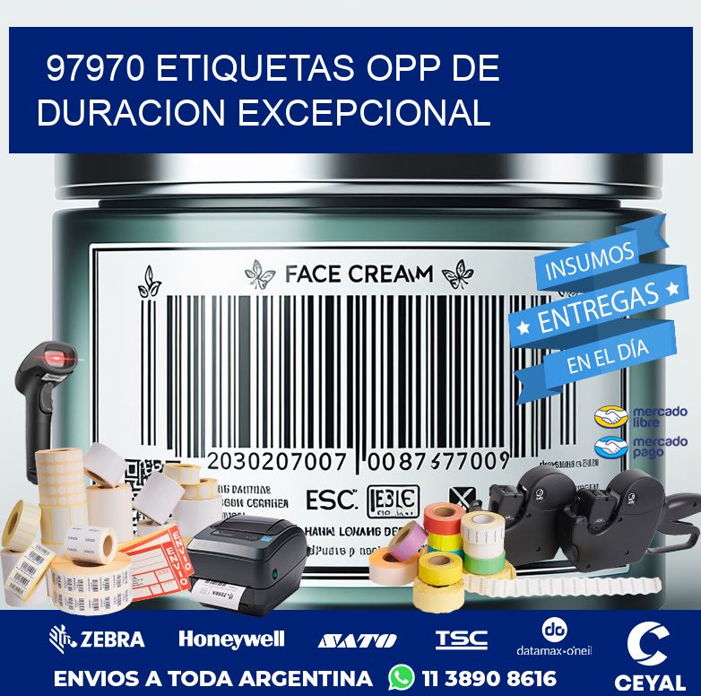 97970 ETIQUETAS OPP DE DURACION EXCEPCIONAL