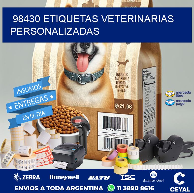 98430 ETIQUETAS VETERINARIAS PERSONALIZADAS