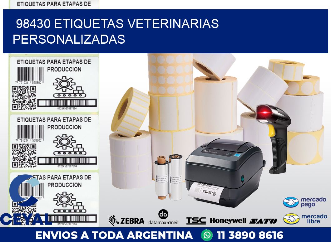 98430 ETIQUETAS VETERINARIAS PERSONALIZADAS