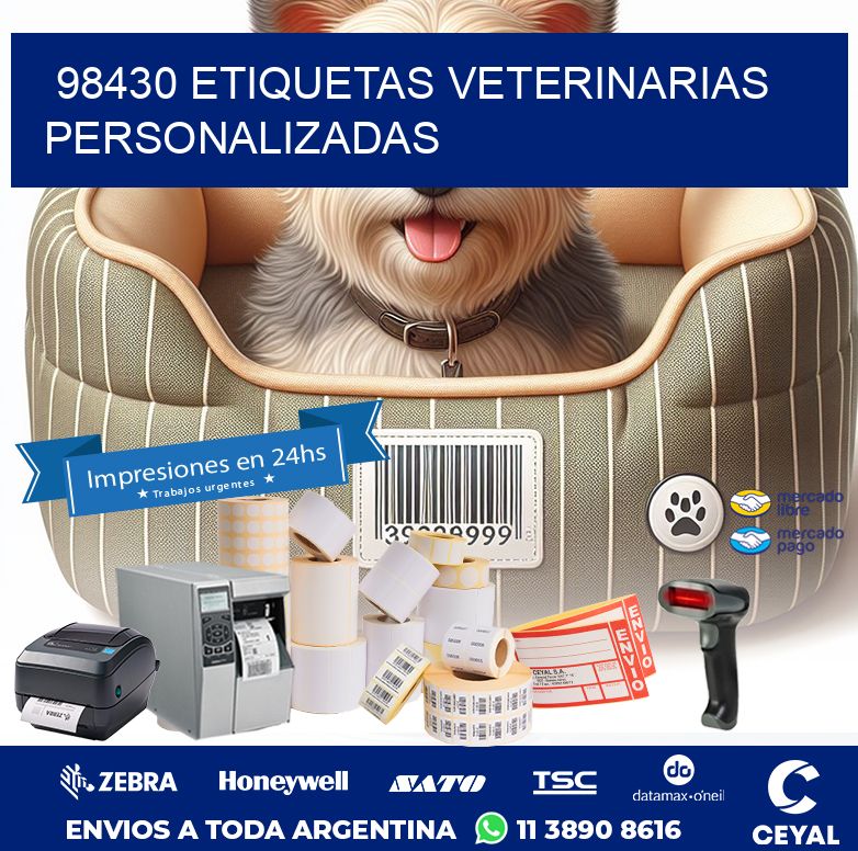 98430 ETIQUETAS VETERINARIAS PERSONALIZADAS