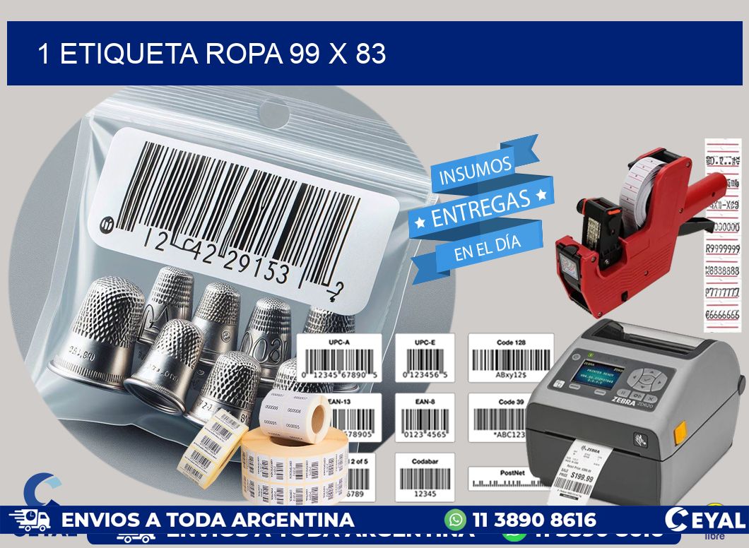 1 ETIQUETA ROPA 99 x 83
