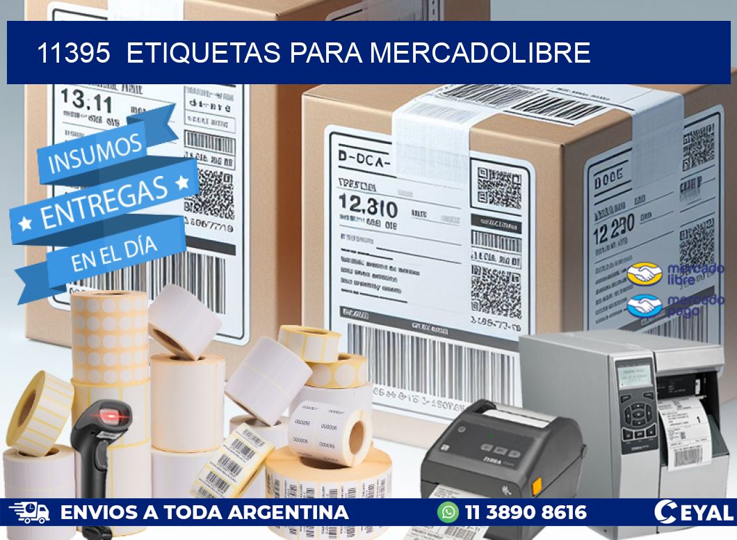 11395 ETIQUETAS PARA MERCADOLIBRE