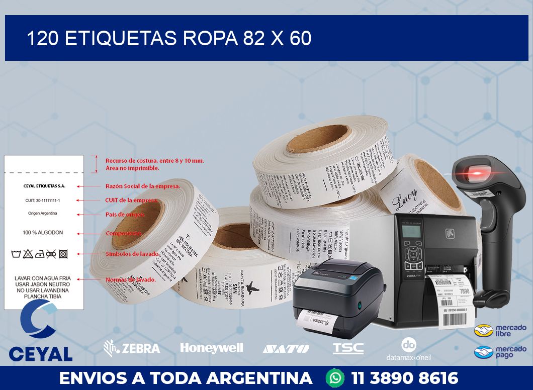 120 ETIQUETAS ROPA 82 x 60