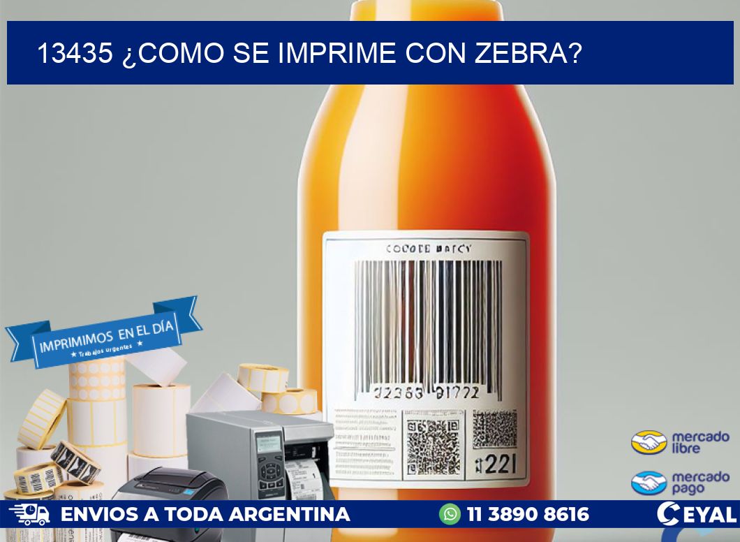 13435 ¿COMO SE IMPRIME CON ZEBRA?