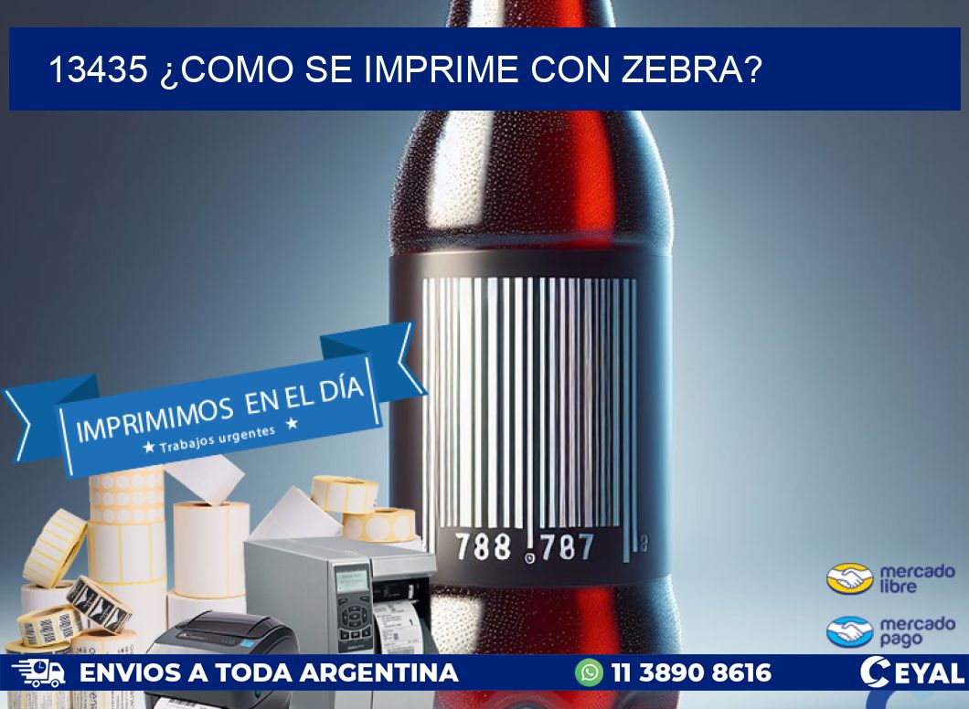 13435 ¿COMO SE IMPRIME CON ZEBRA?