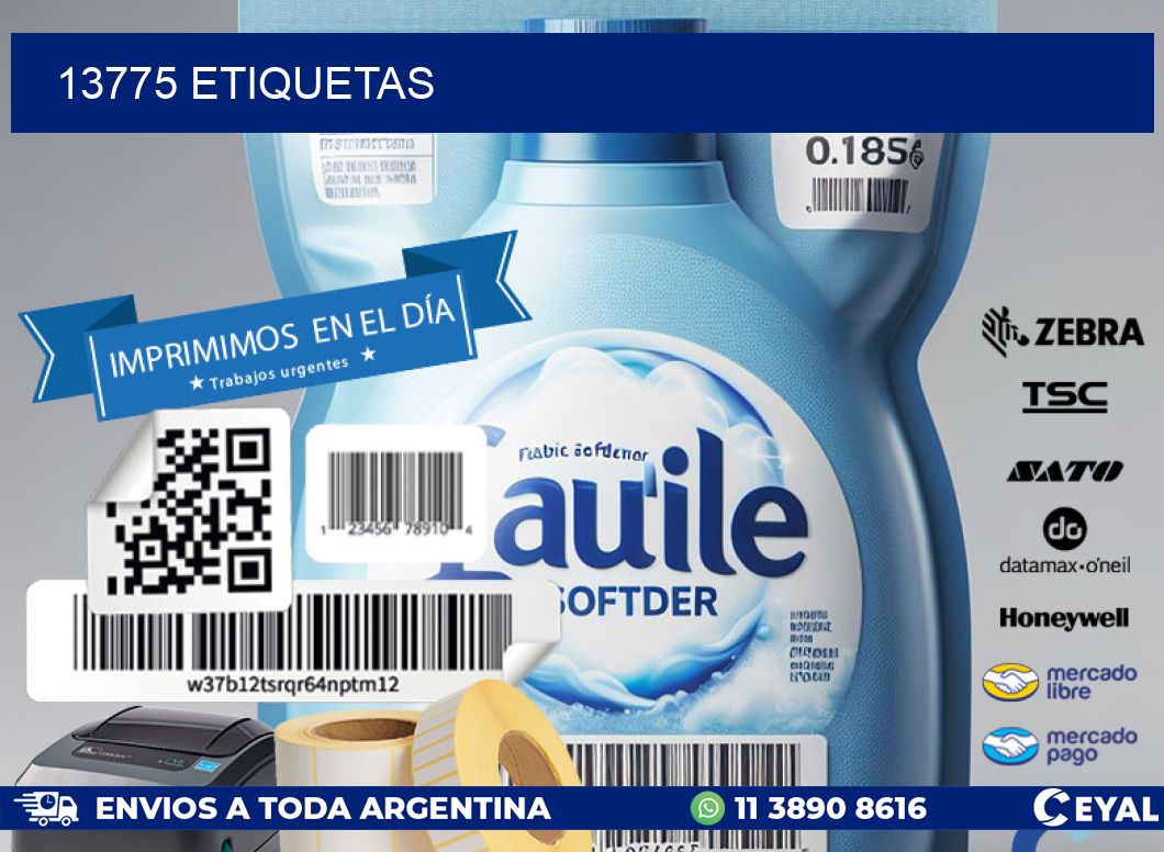 13775 ETIQUETAS