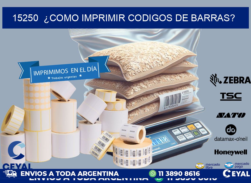 15250  ¿COMO IMPRIMIR CODIGOS DE BARRAS?