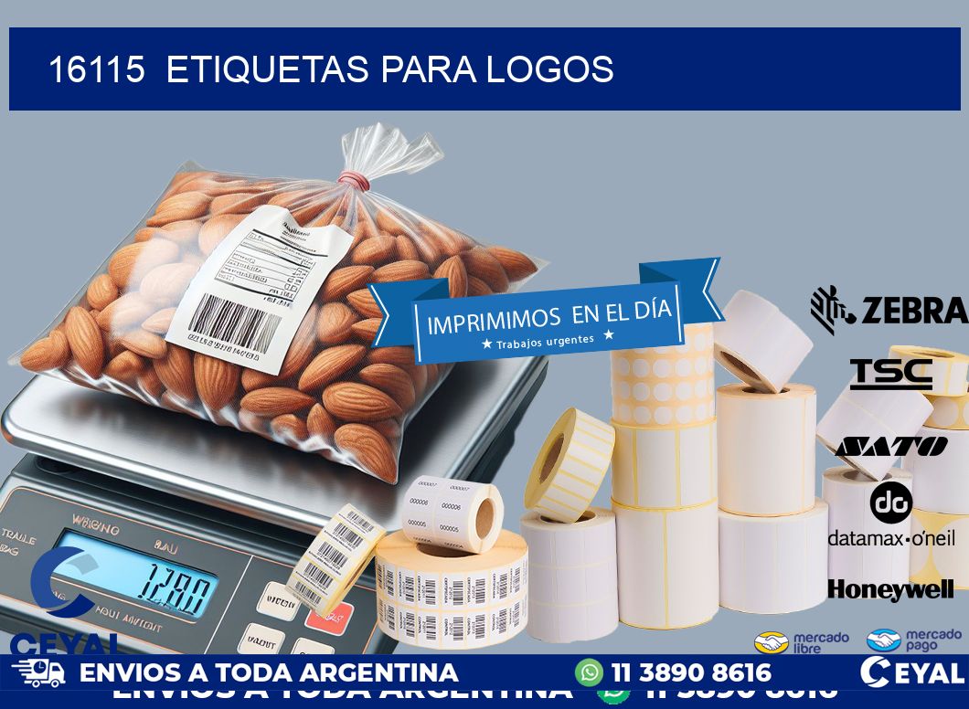 16115  ETIQUETAS PARA LOGOS