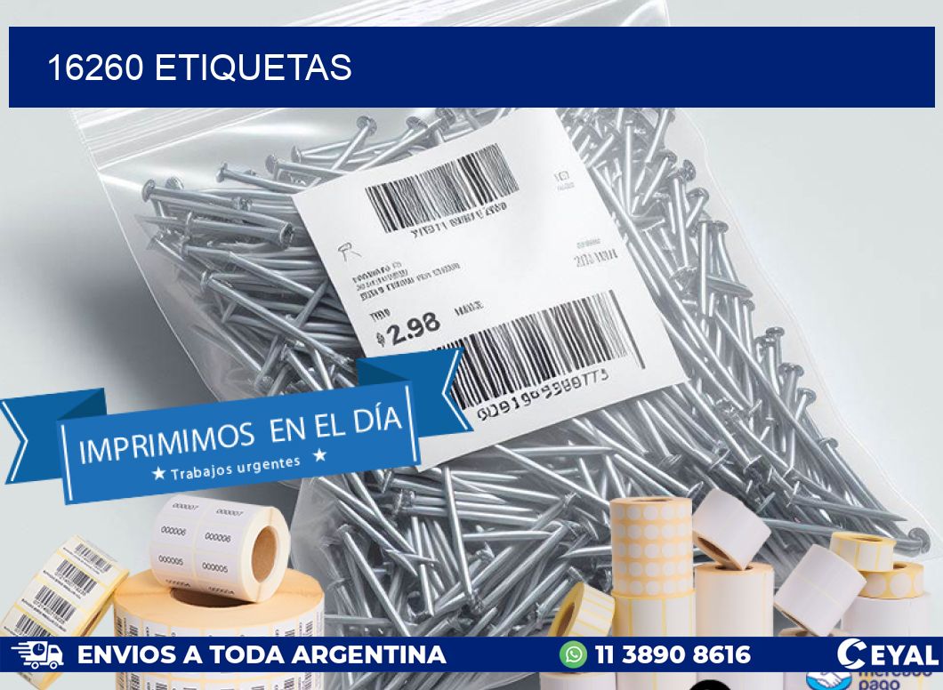 16260 ETIQUETAS