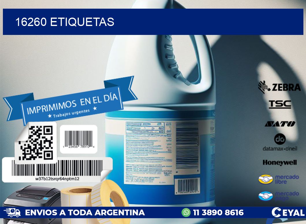 16260 ETIQUETAS