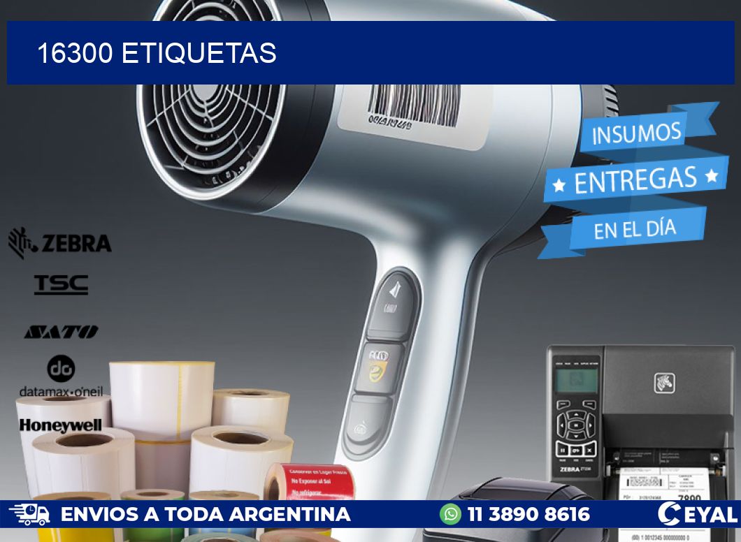 16300 ETIQUETAS