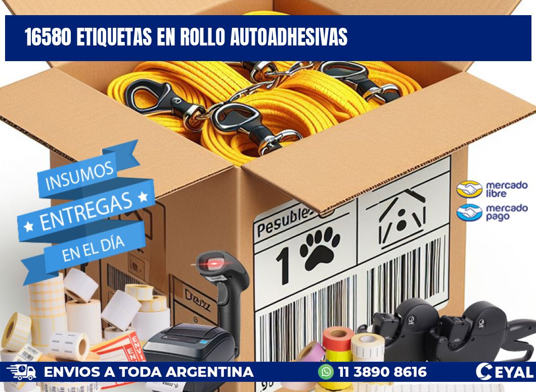 16580 ETIQUETAS EN ROLLO AUTOADHESIVAS