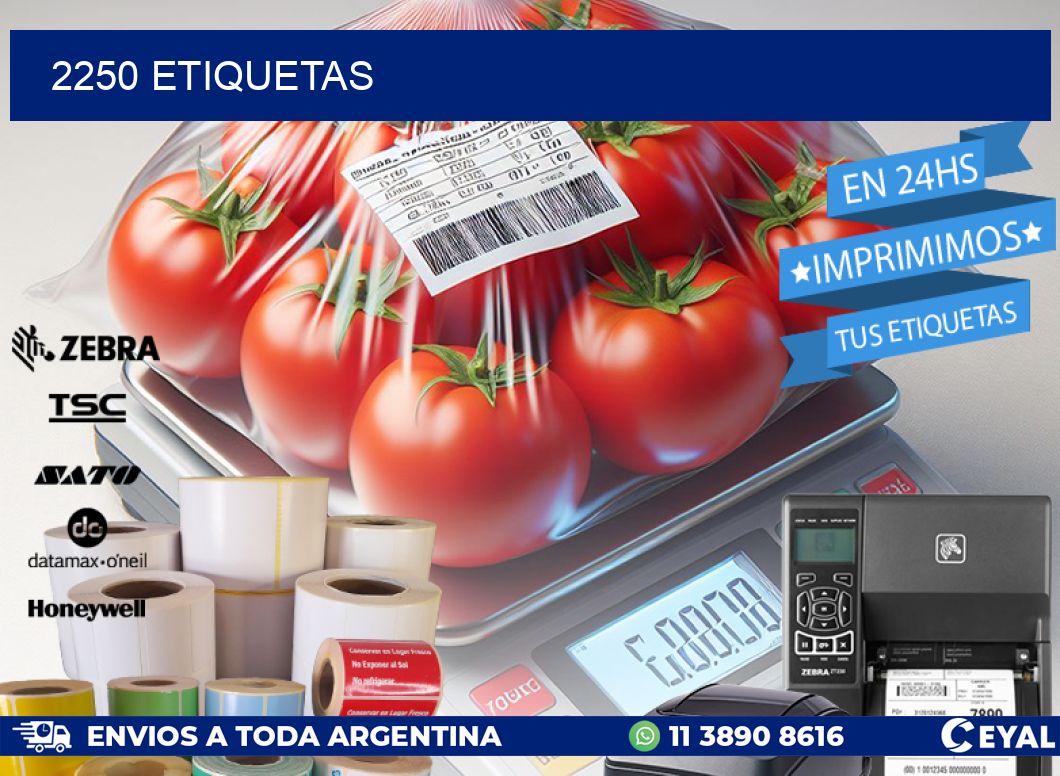 2250 ETIQUETAS