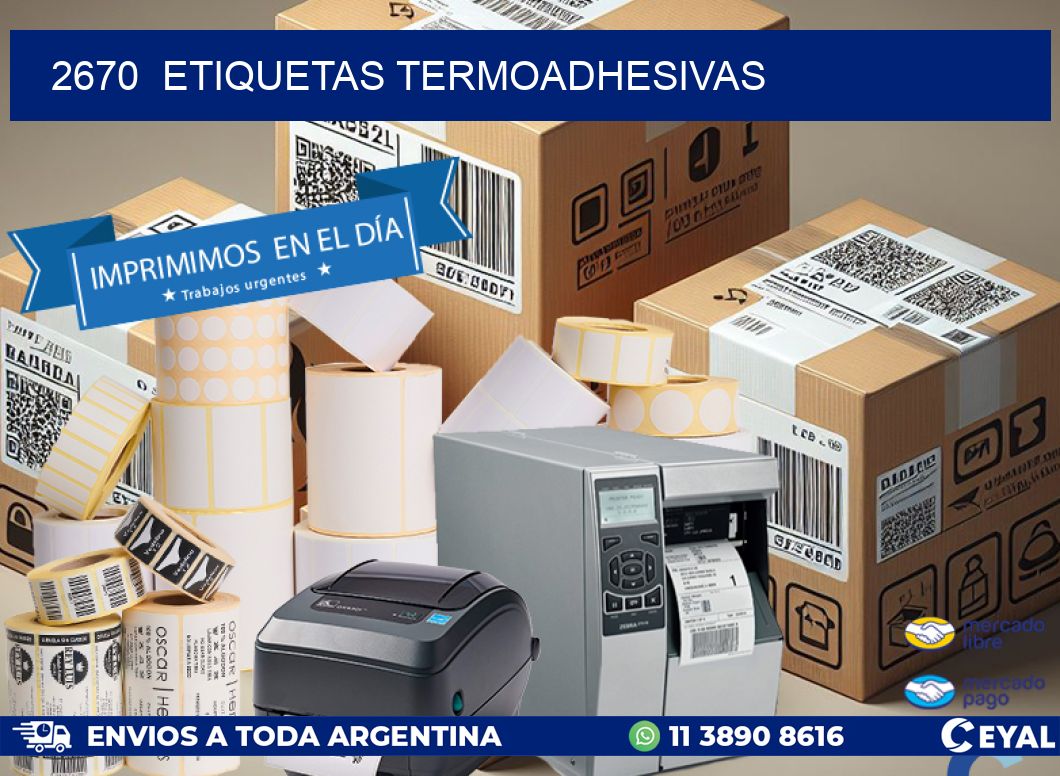 2670  ETIQUETAS TERMOADHESIVAS