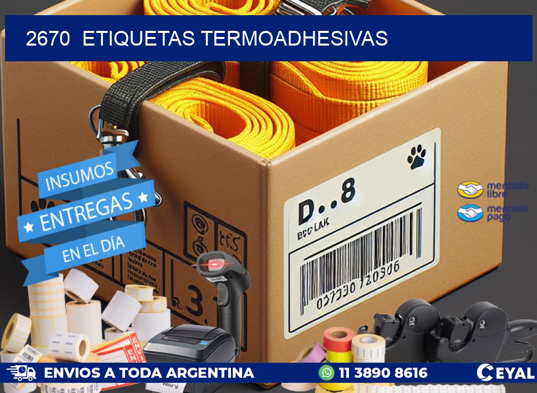 2670  ETIQUETAS TERMOADHESIVAS