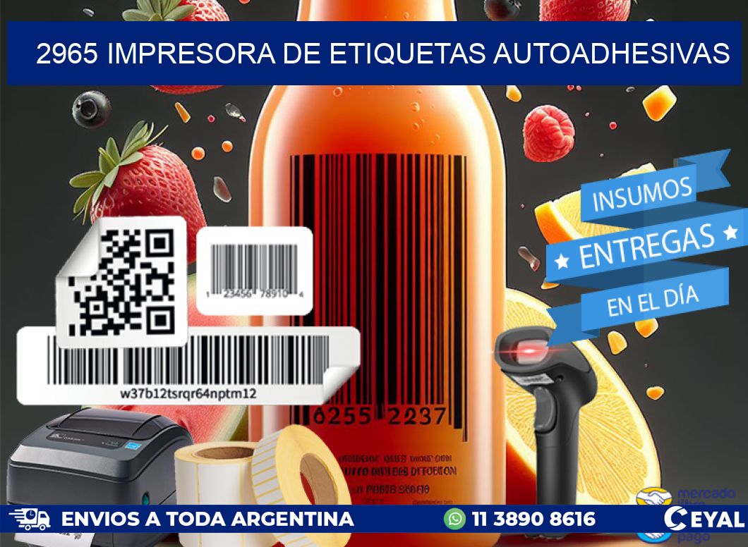 2965 IMPRESORA DE ETIQUETAS AUTOADHESIVAS