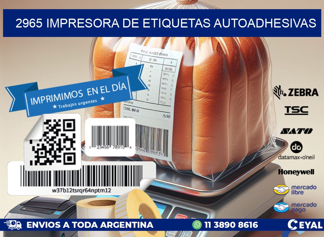 2965 IMPRESORA DE ETIQUETAS AUTOADHESIVAS