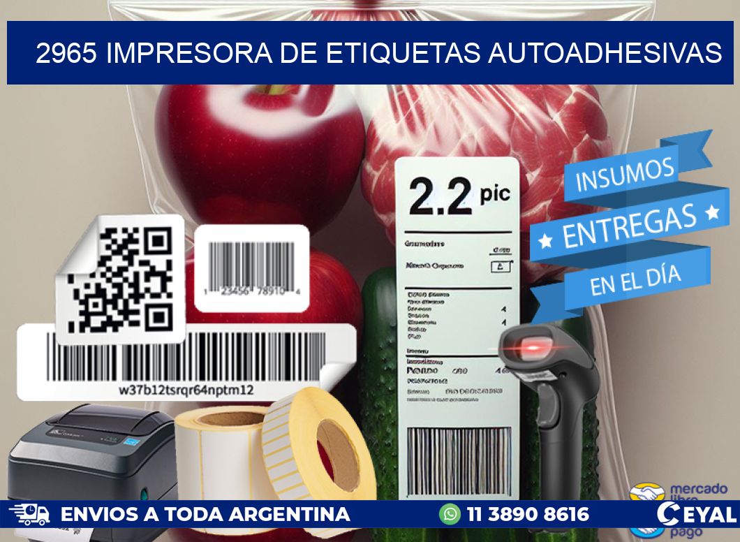 2965 IMPRESORA DE ETIQUETAS AUTOADHESIVAS