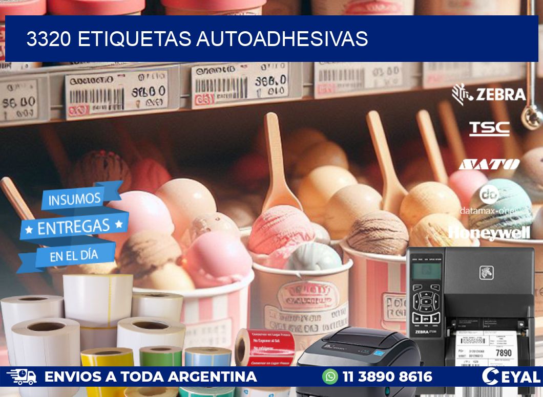 3320 ETIQUETAS AUTOADHESIVAS