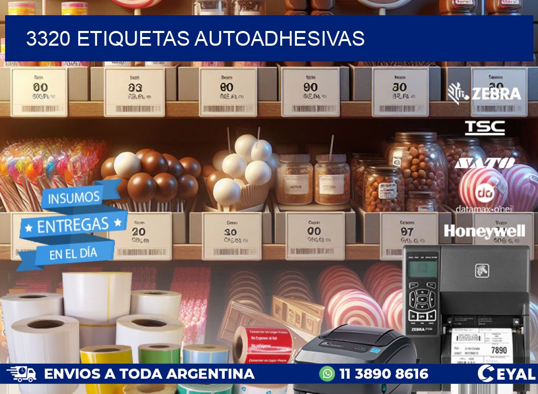 3320 ETIQUETAS AUTOADHESIVAS